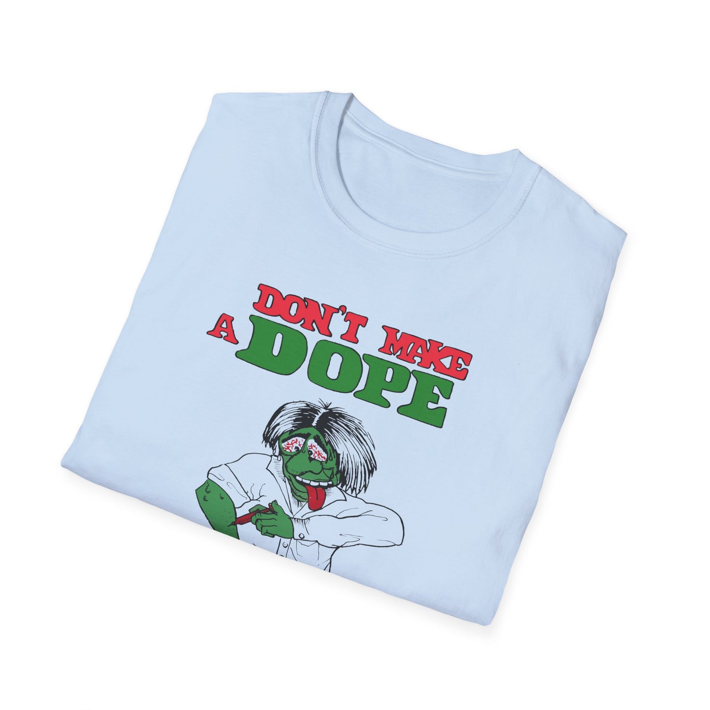 1960s anti-drug poster tshirt "don't make a dope of yourself" by smartset smarteen s.o.s tshirt