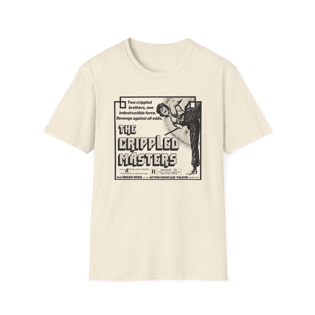 1979 hong kong martial arts film the crippled masters newspaper advertisement tshirt