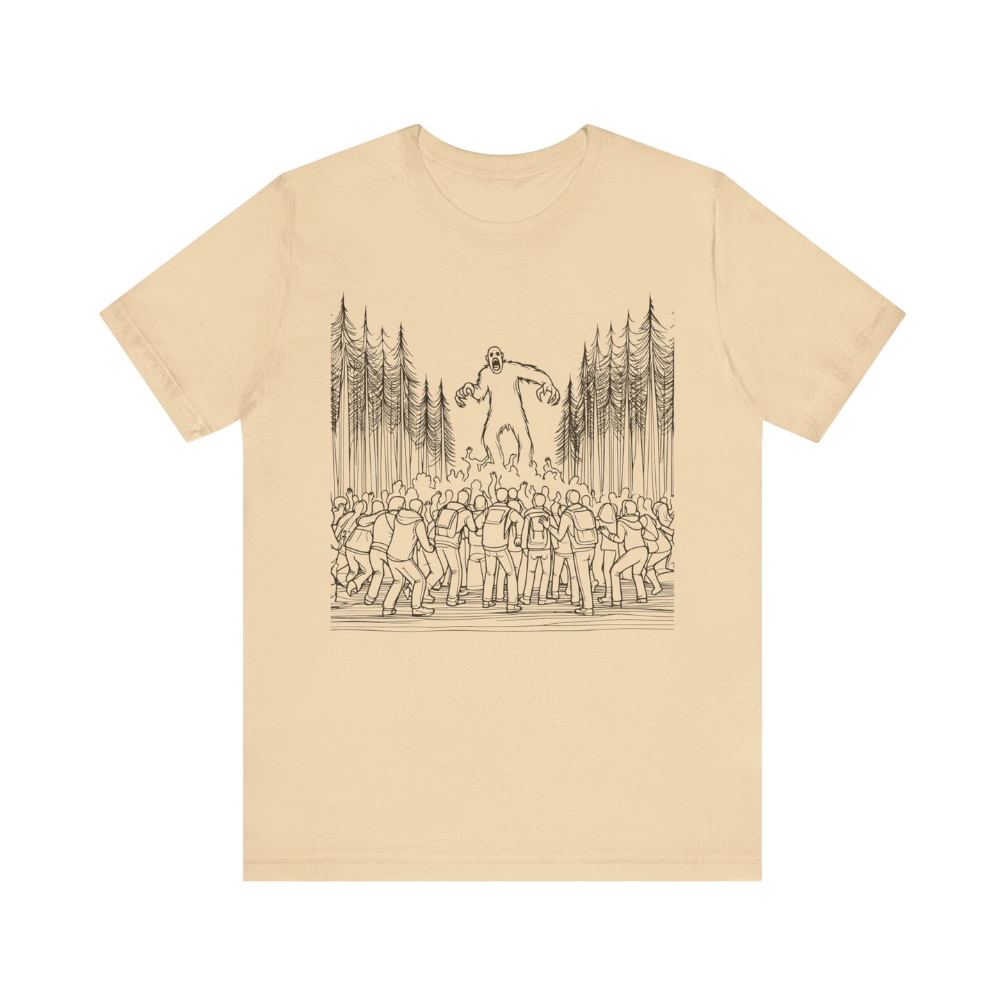 sasquatch attacks tshirt