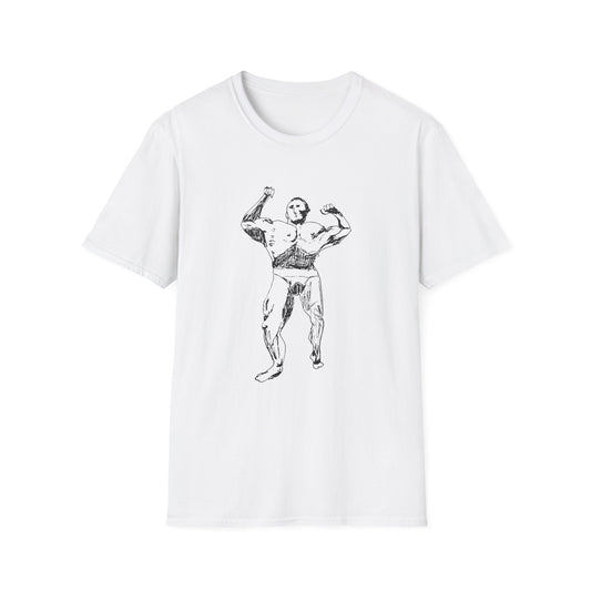 original drawing muscle man tshirt
