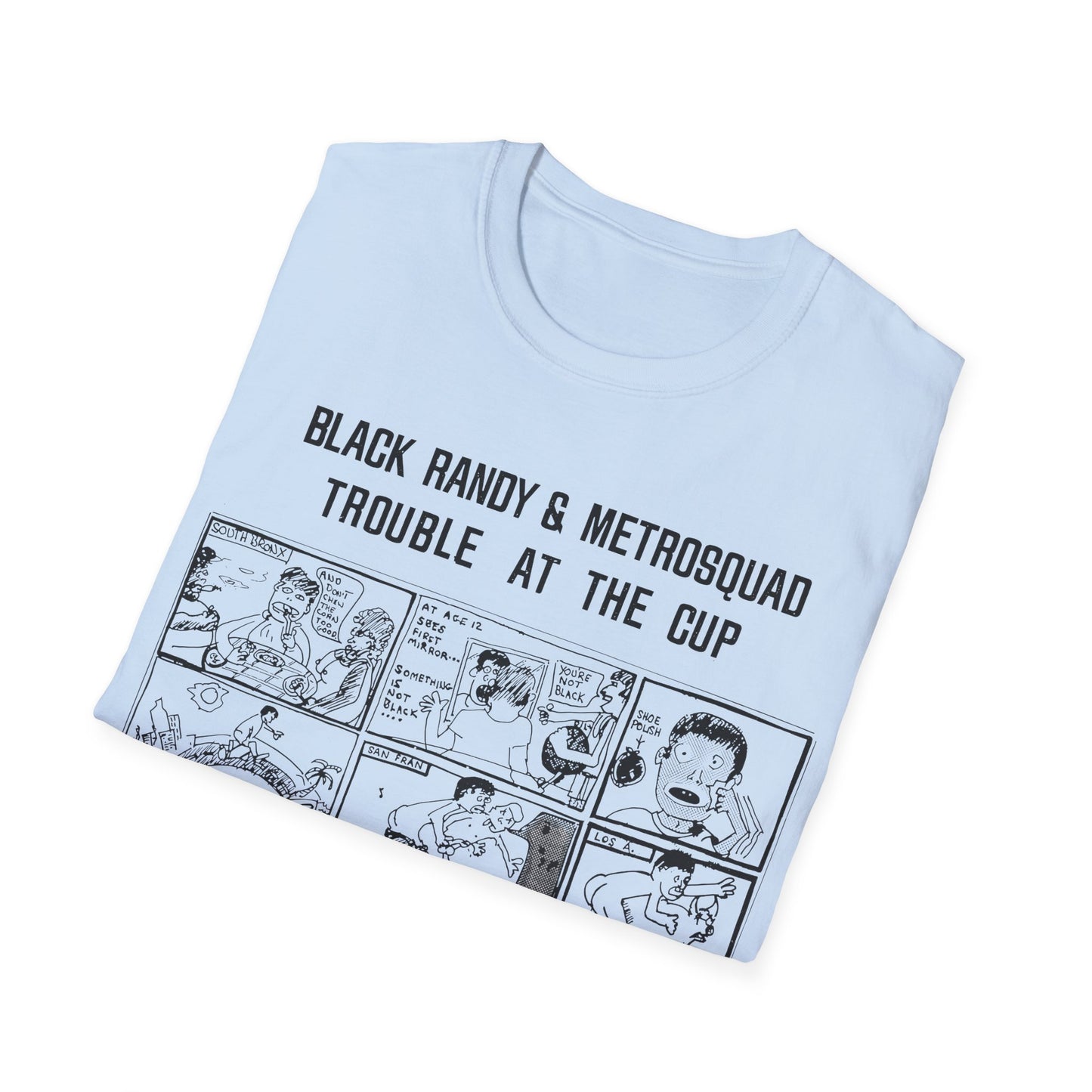 black randy & the metrosquad 1977 trouble at the cup 7" tshirt