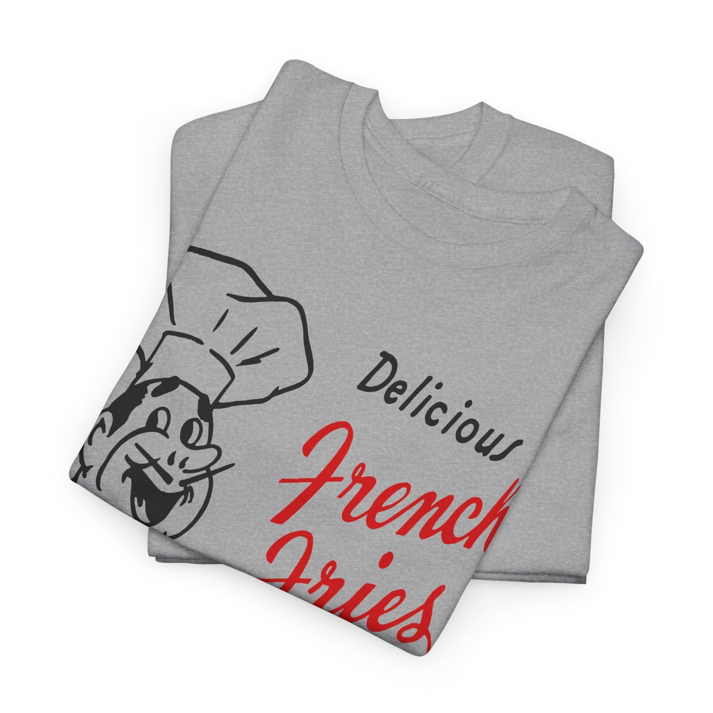 vintage paper bag art delicious french fries reproduction tshirt