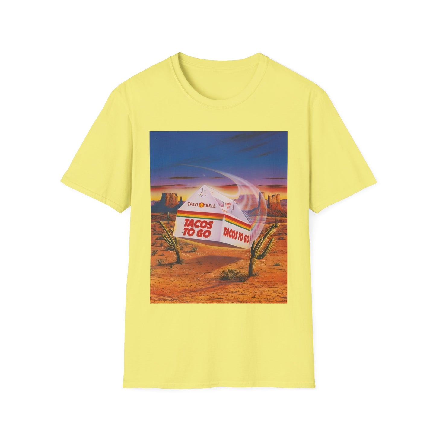 1980s retro taco bell advertisement tshirt