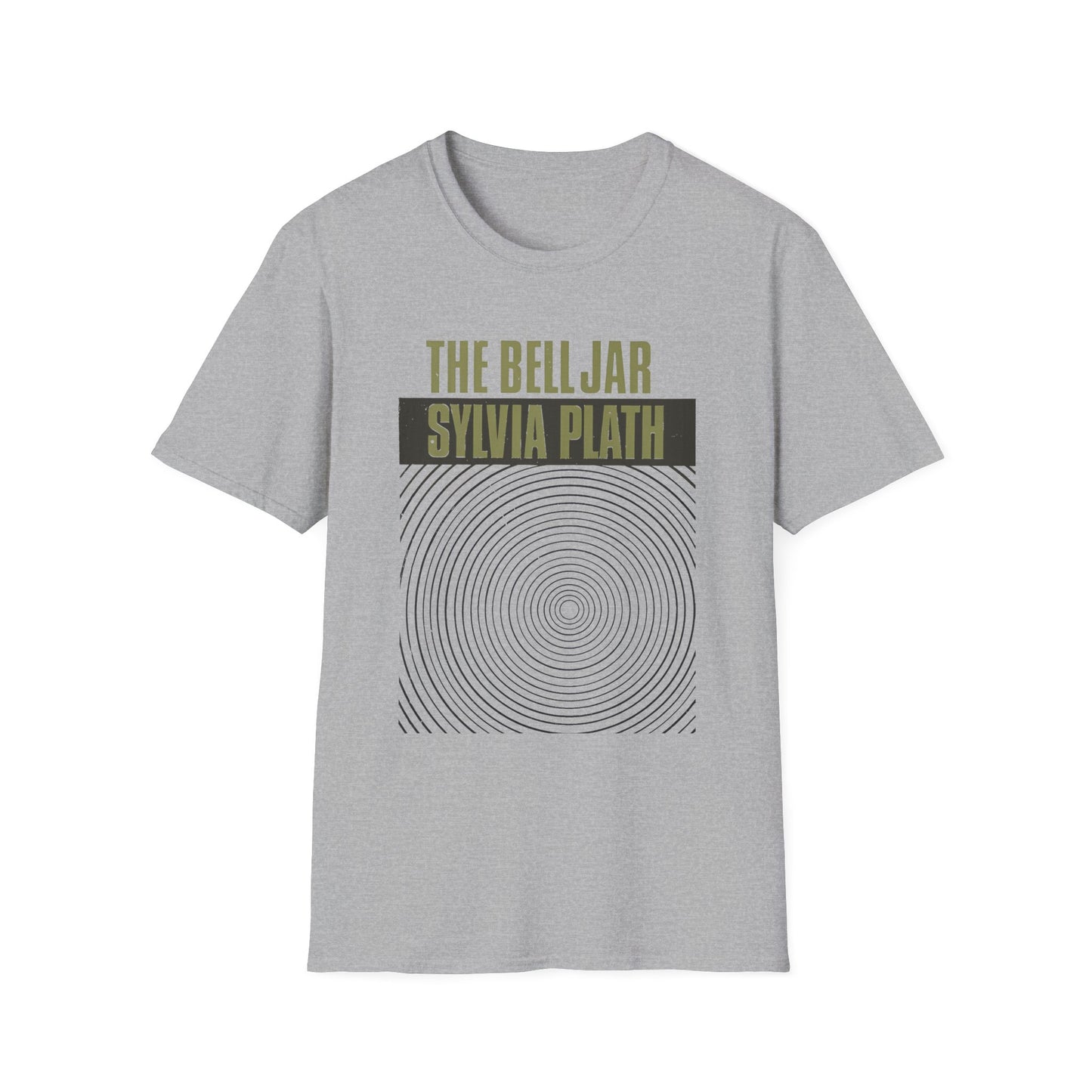 1963 book by sylvia plath the bell jar book cover tshirt