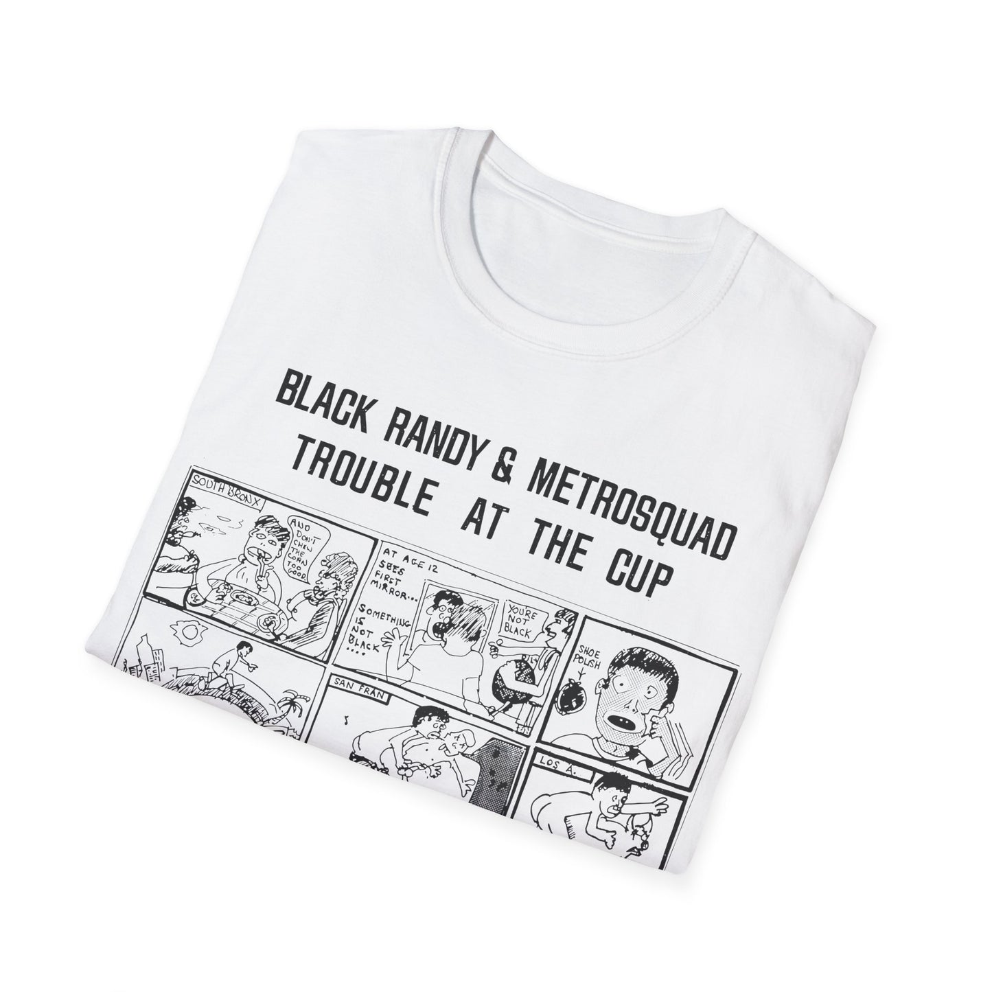 black randy & the metrosquad 1977 trouble at the cup 7" tshirt