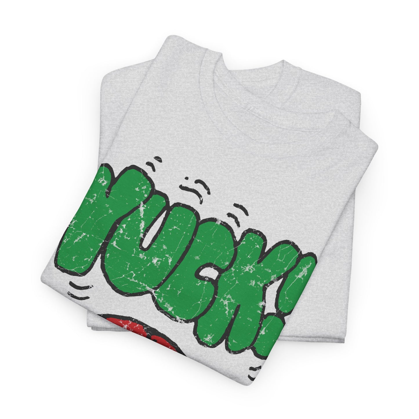 1980s vintage kelloggs cereal stamp yuck! distressed graphic reproduction tshirt