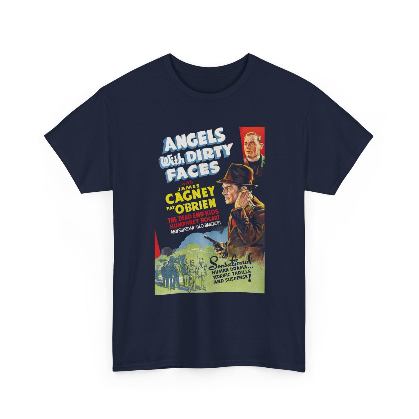1938 movie poster angels with dirty faces tshirt