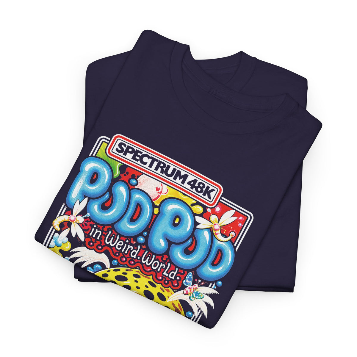 1985 pud pud in weird world computer game tshirt