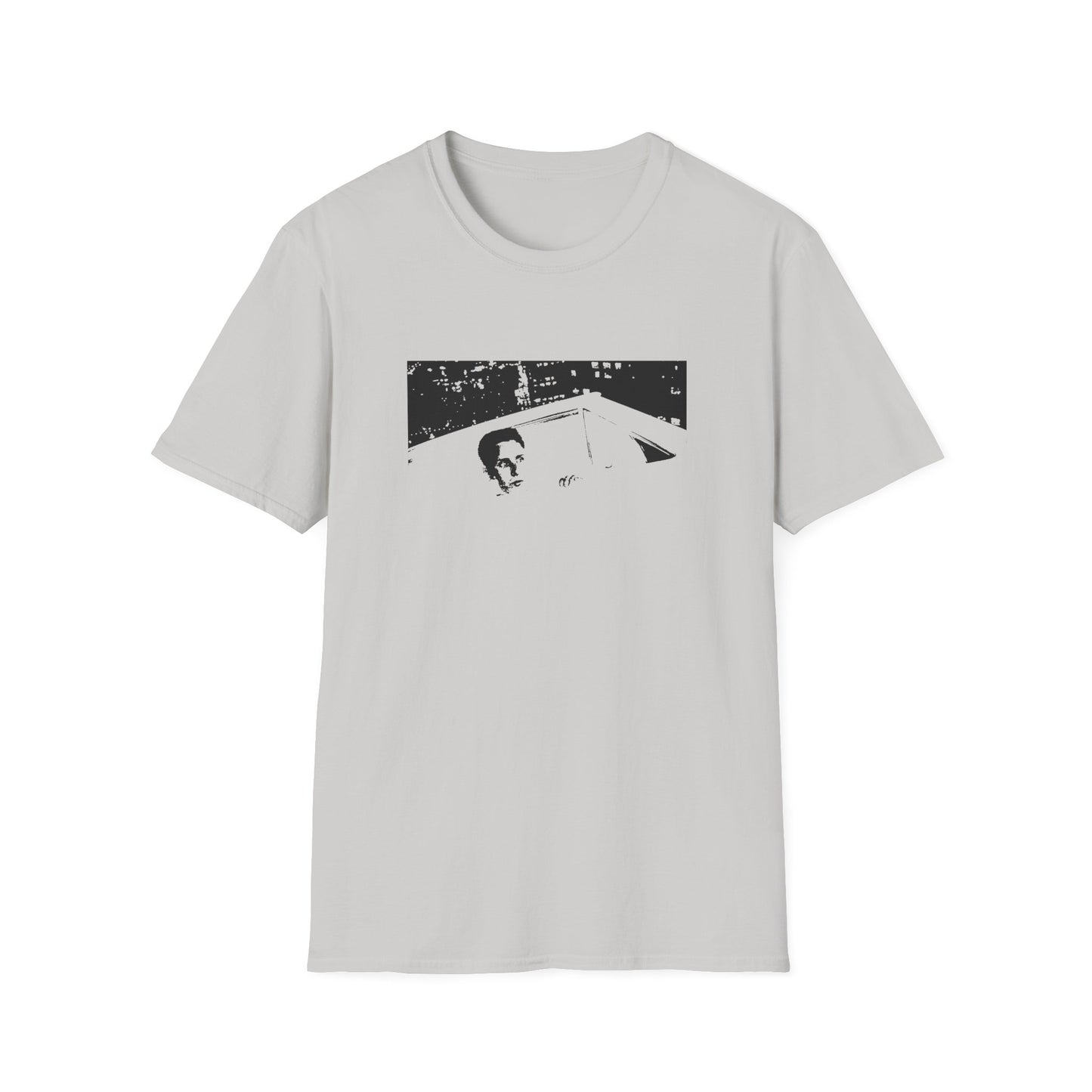 repo man flying car scene stencil tshirt