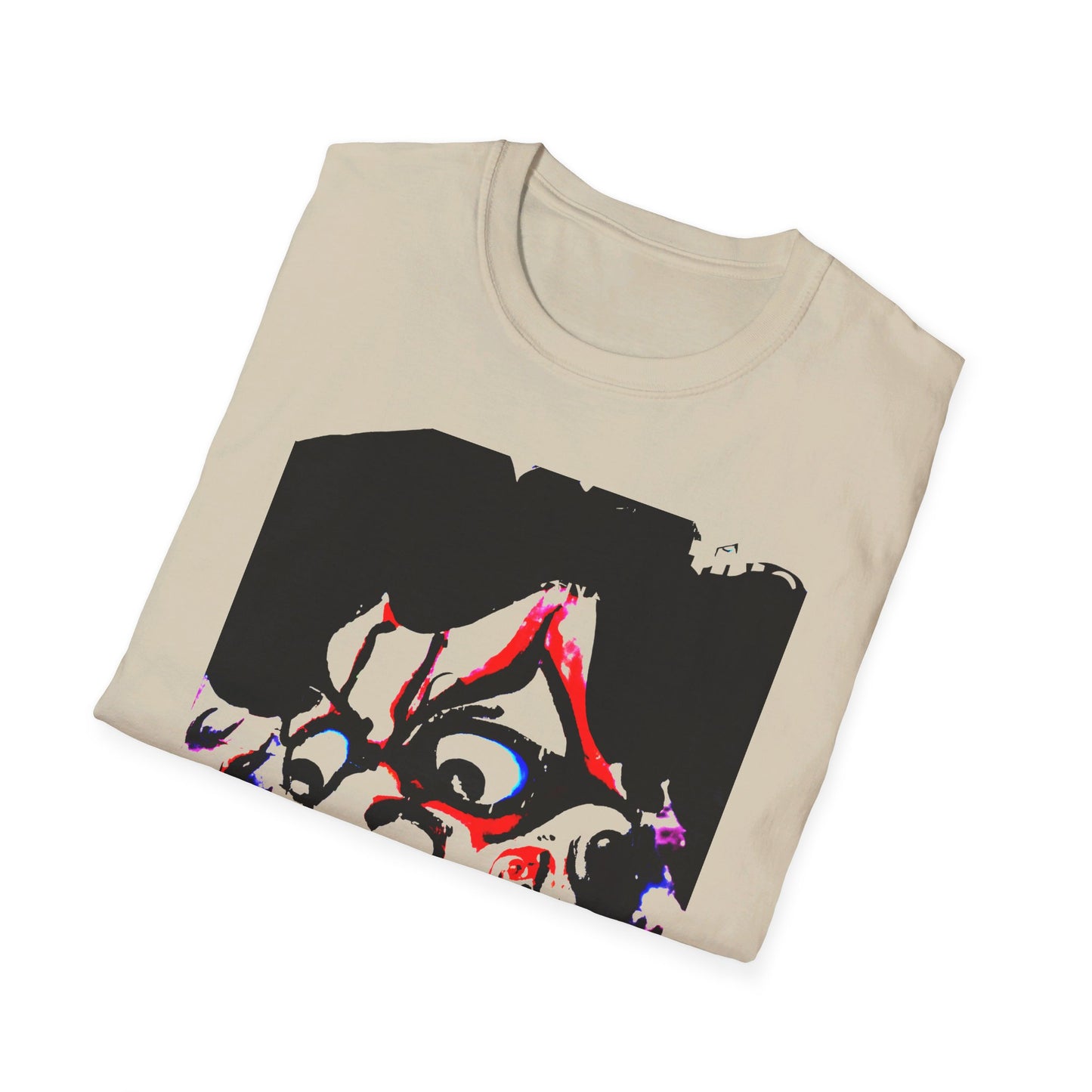 kawanabe kyosai (1831 - 1889) demon face modern edit reproduction tshirt