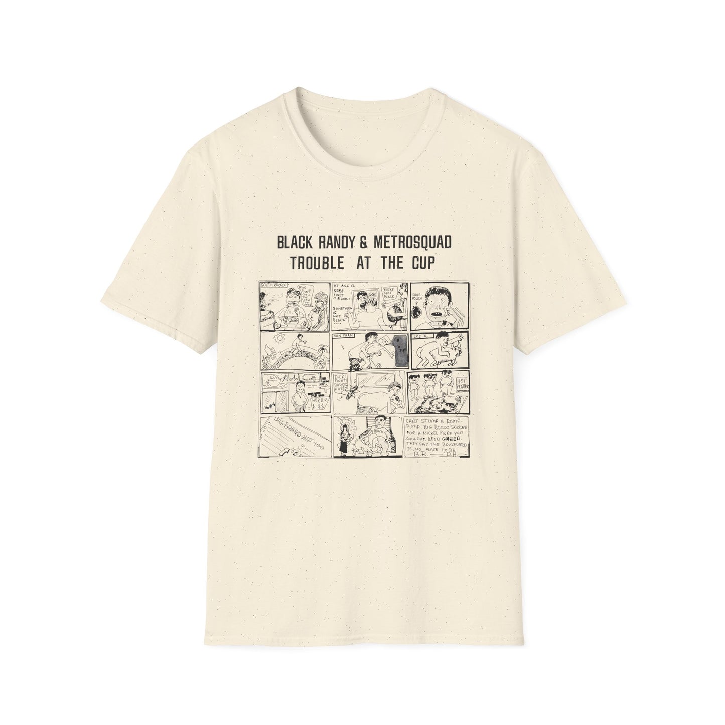 black randy & the metrosquad 1977 trouble at the cup 7" tshirt