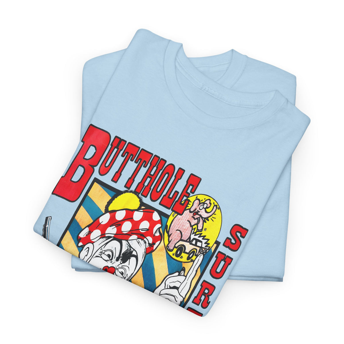 vintage butthole surfers kozik art stretched reproduction tshirt