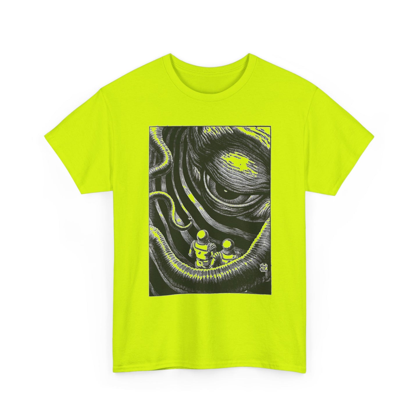 virgil finlay illustration on the edge of the galaxy tshirt