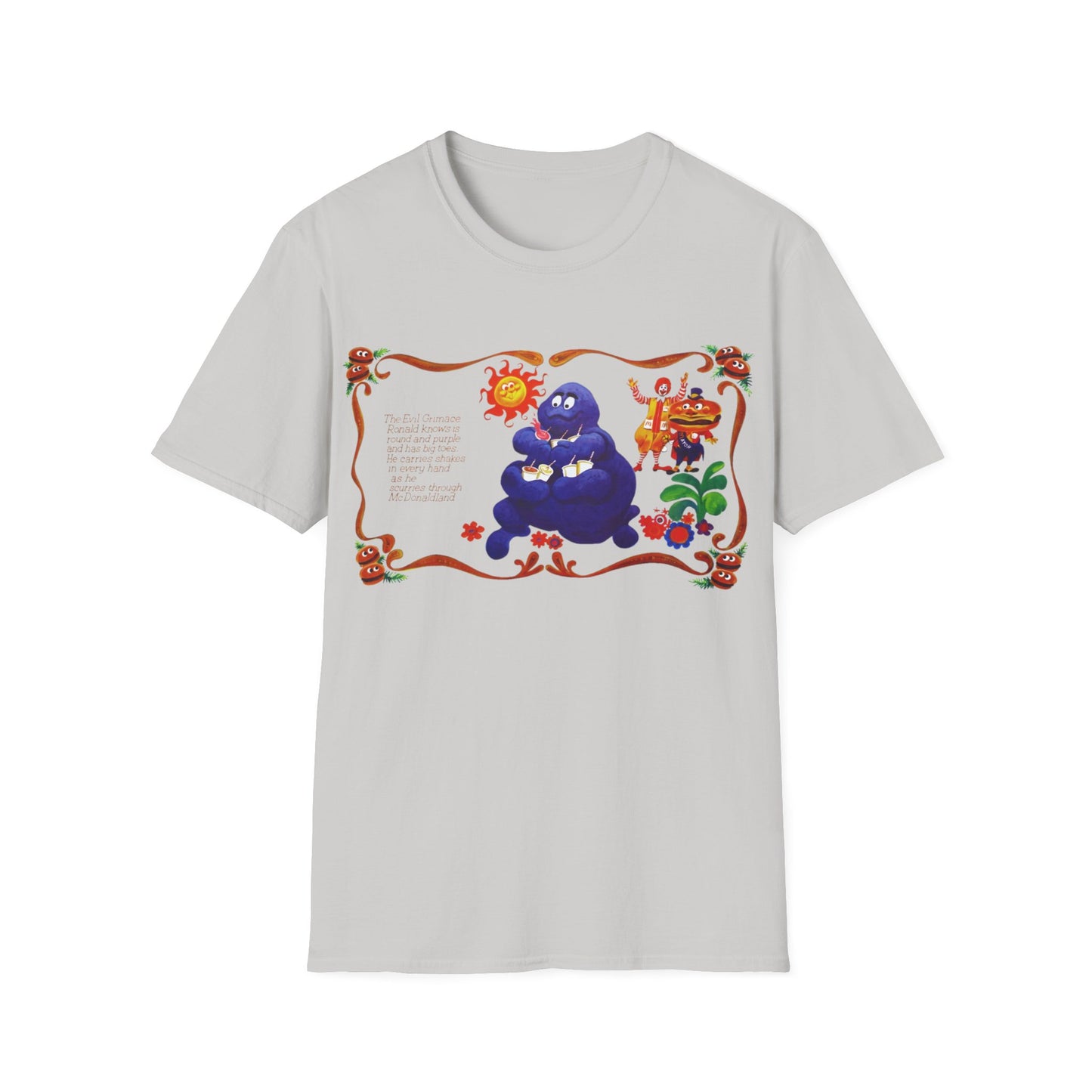 evil grimace vintage reproduction tshirt