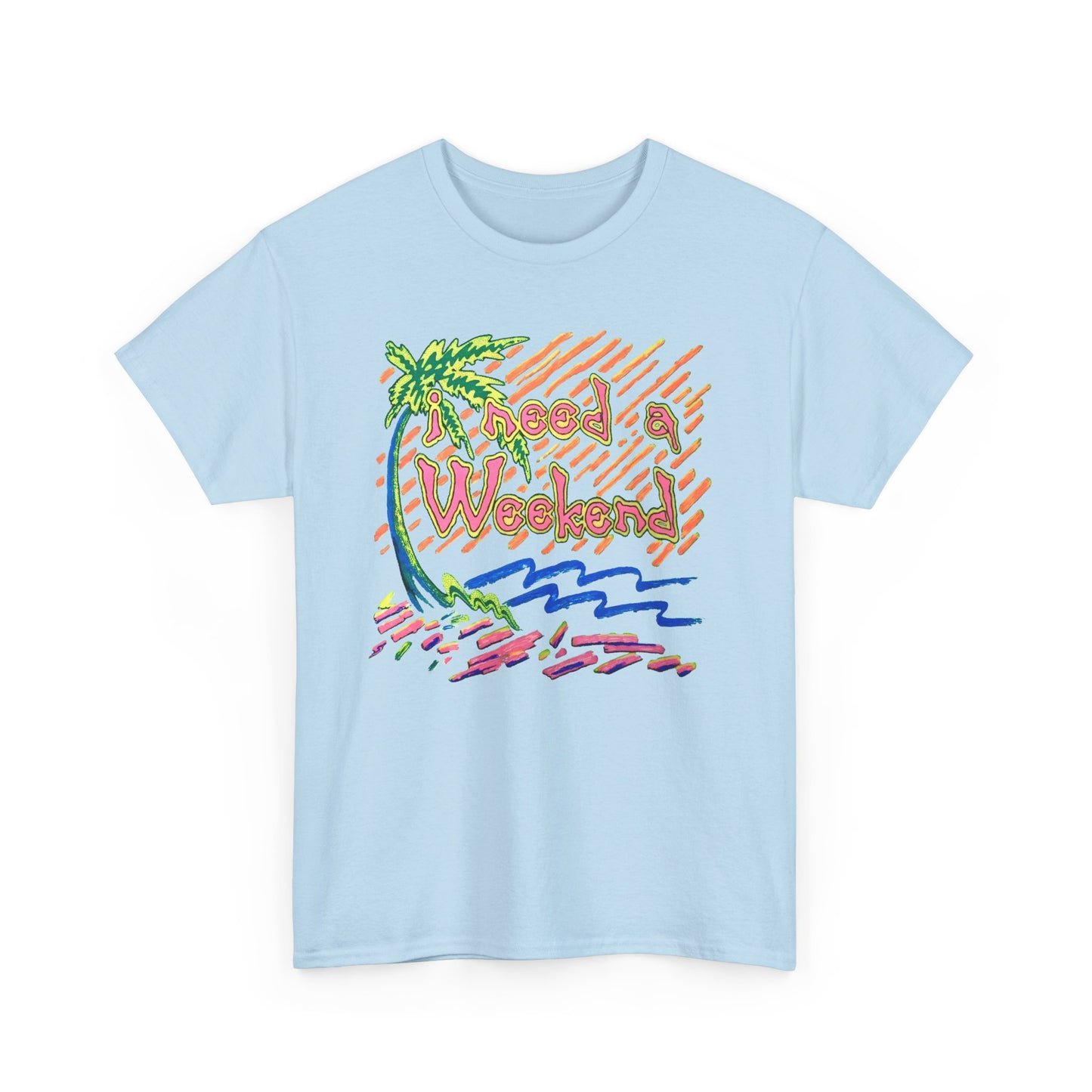 vintage 90s i need a weekend graphic custom reproduction tshirt