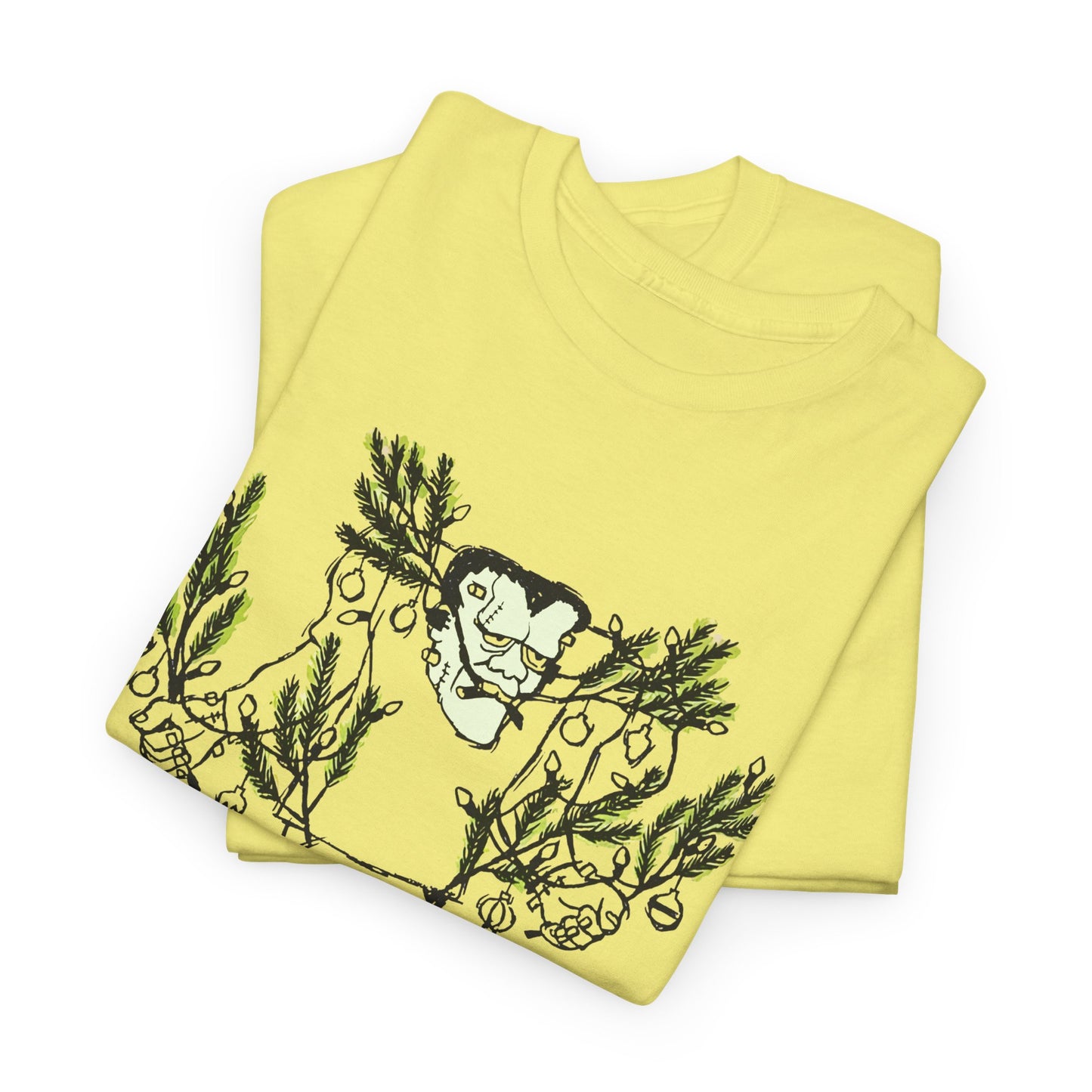 1974 monster holidays by norman bridwell frankenstein monster christmas tree disguise tshirt