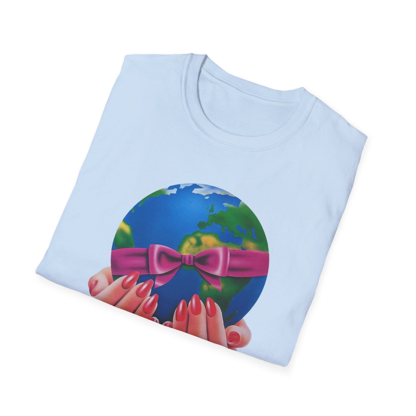 1980s graphic from a greeting card i'd give you the world tshirt