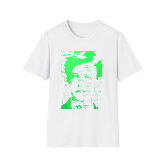 ray johnson arthur rimbaud art in green tshirt