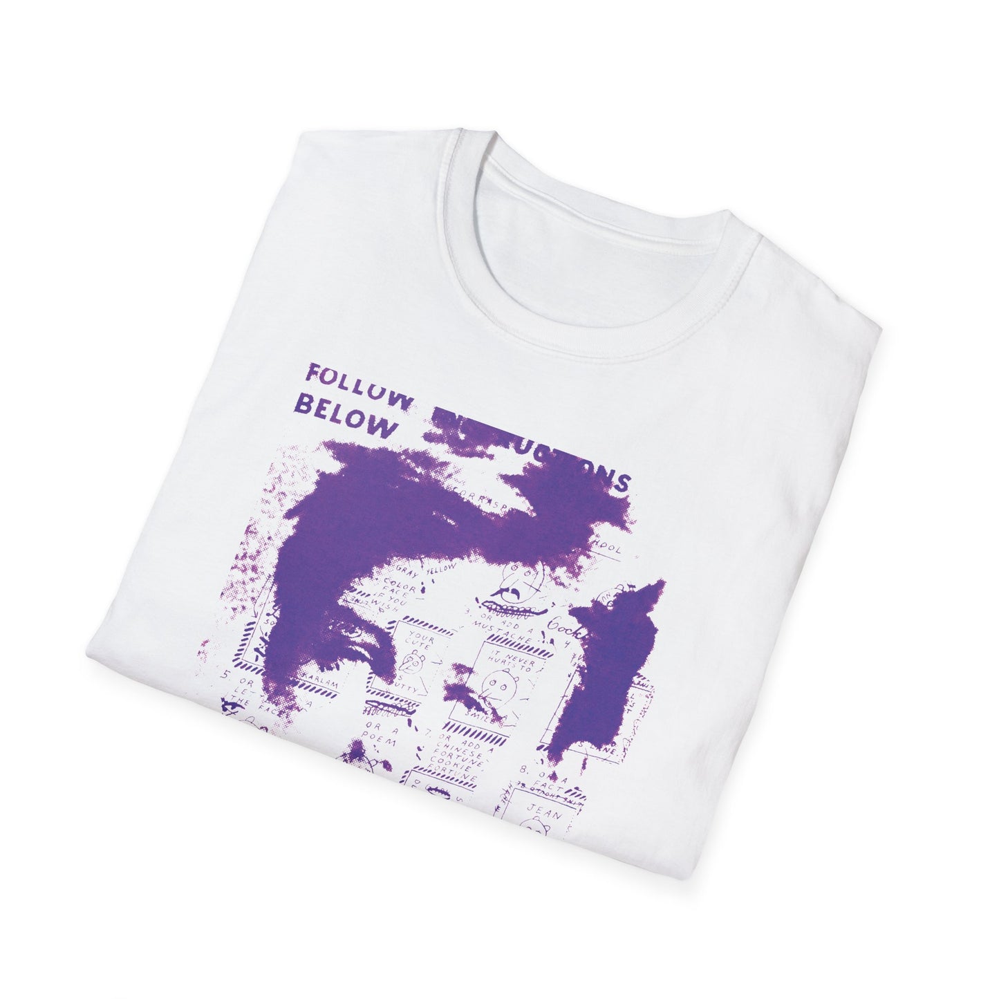ray johnson arthur rimbaud art in purple tshirt