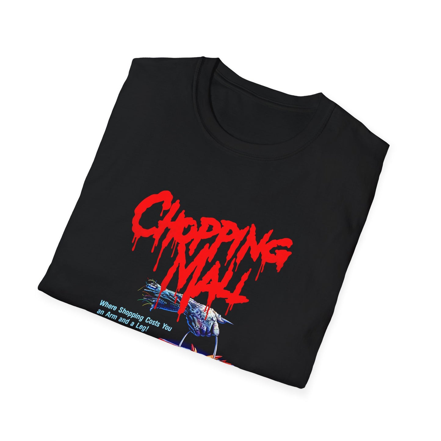 chopping mall 1986 poster colored tshirt