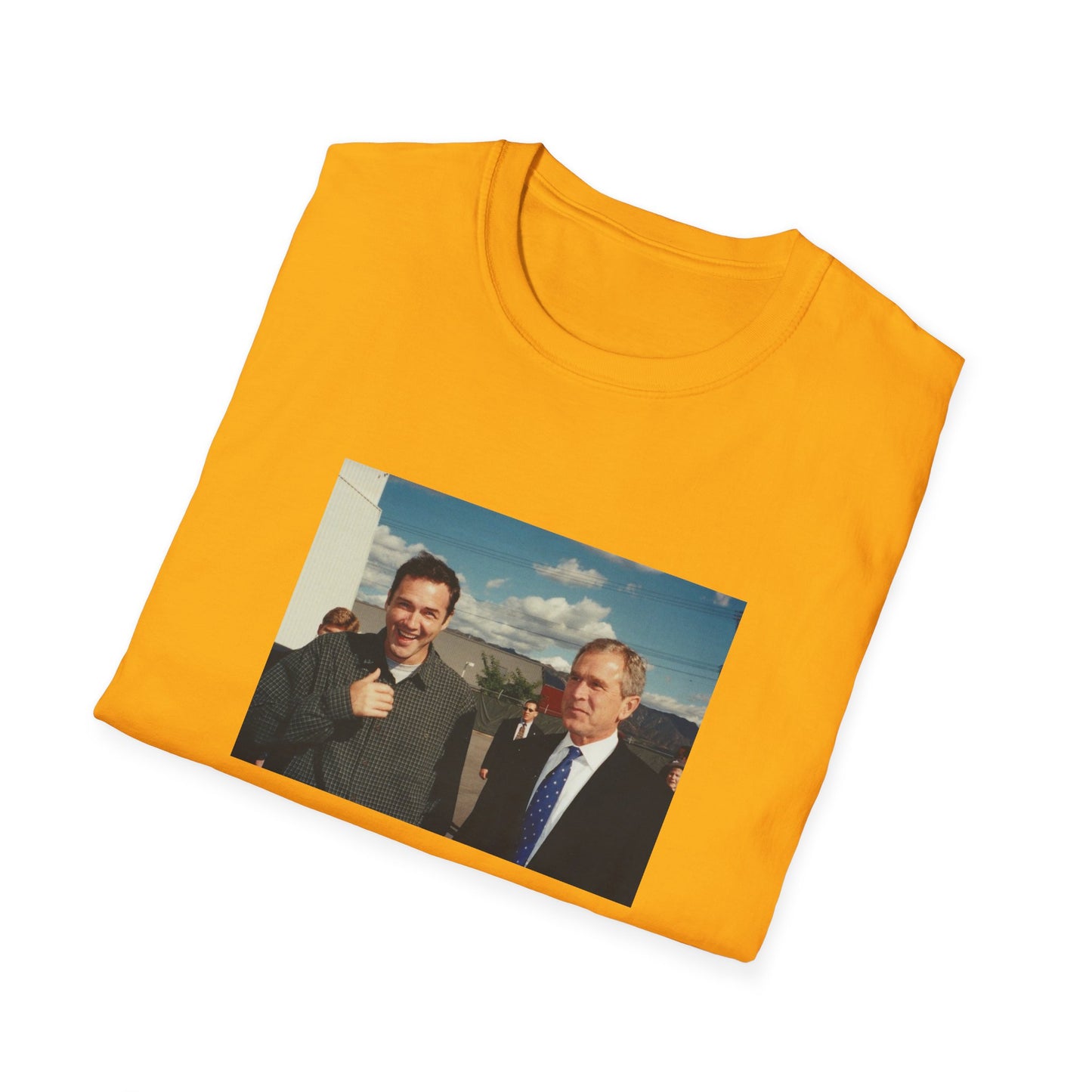 norm macdonald and george bush jr. tshirt
