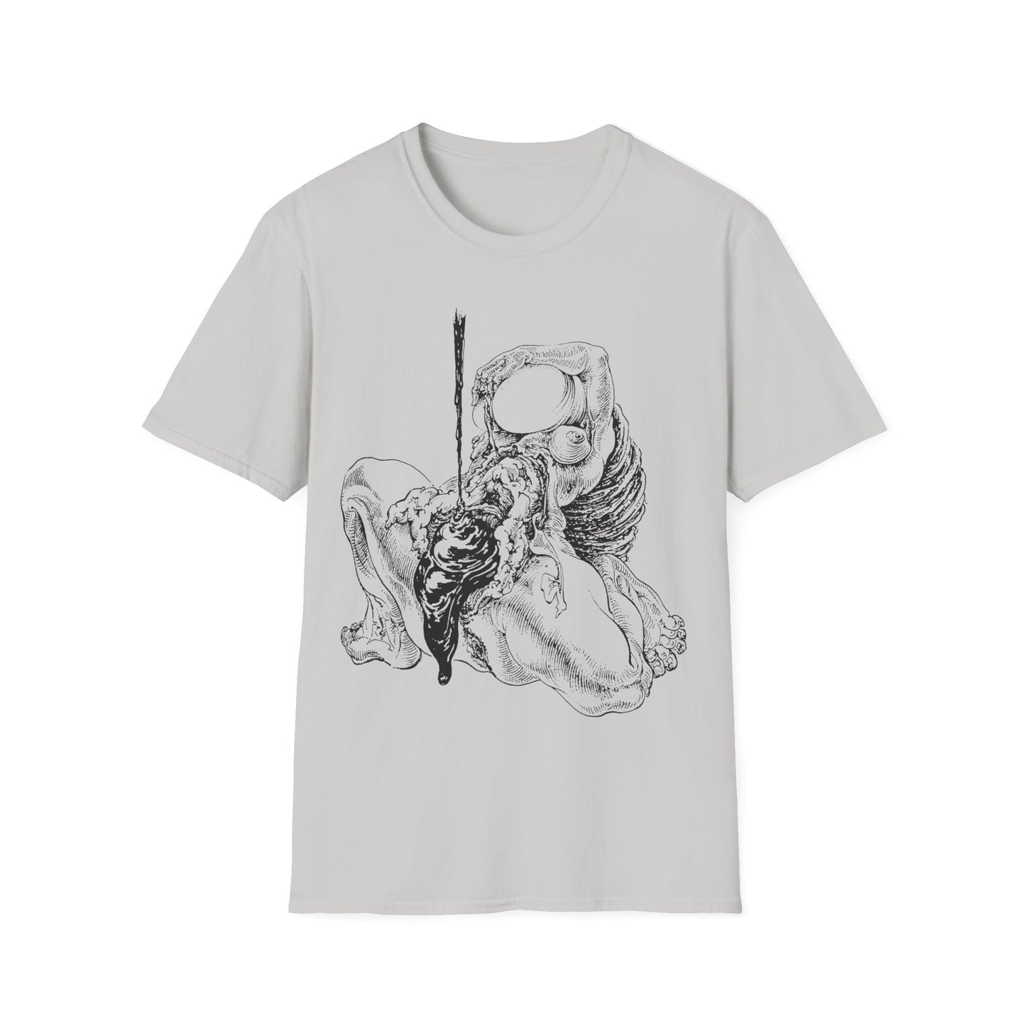 sibylle ruppert drawing from 1975 german avant garde journal tshirt