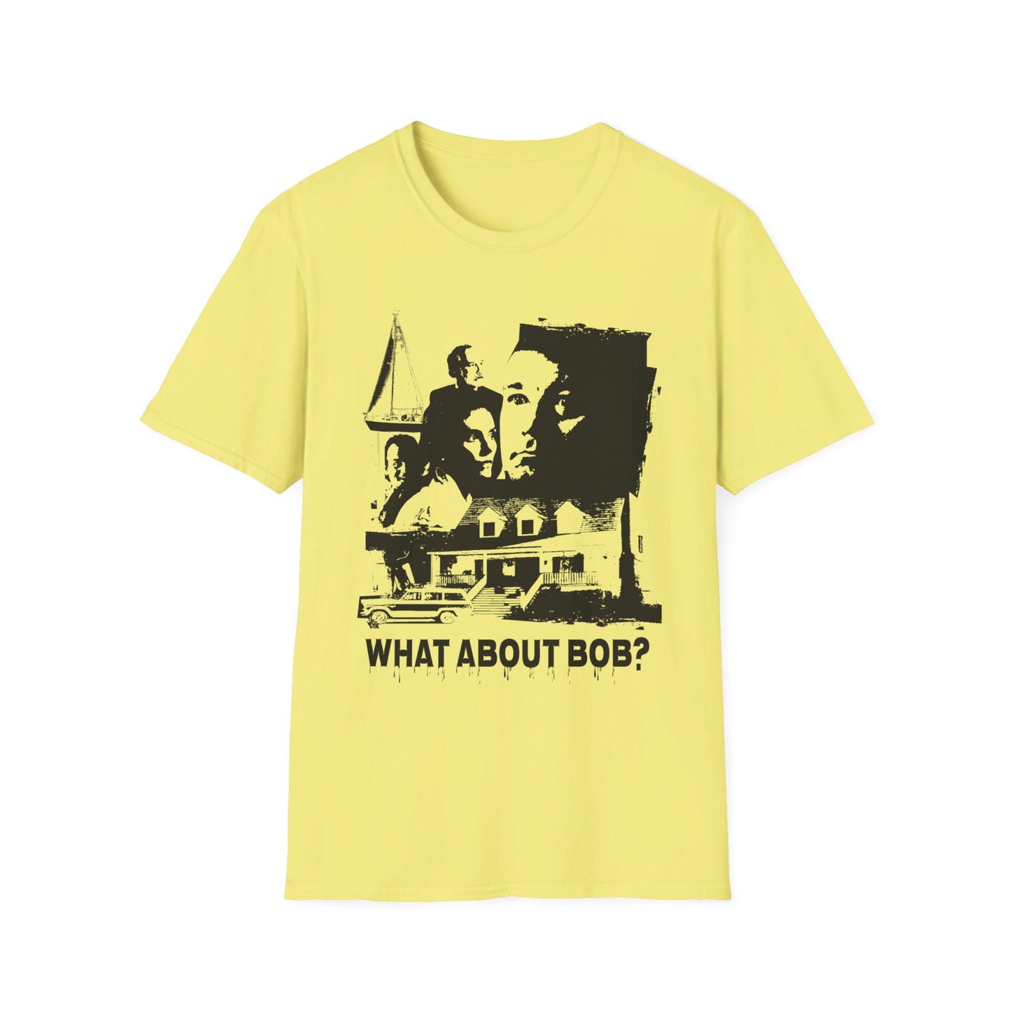 what about bob? 1991 family comedy movie fan art scary collage tshirt