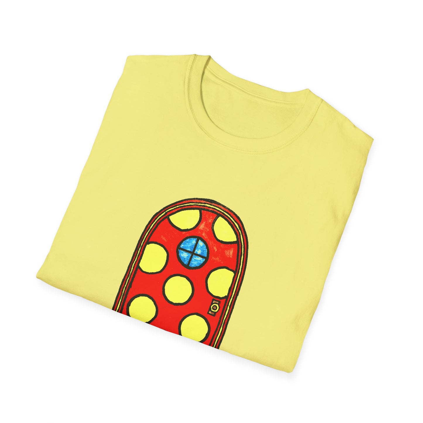 polka dot door original drawing tshirt