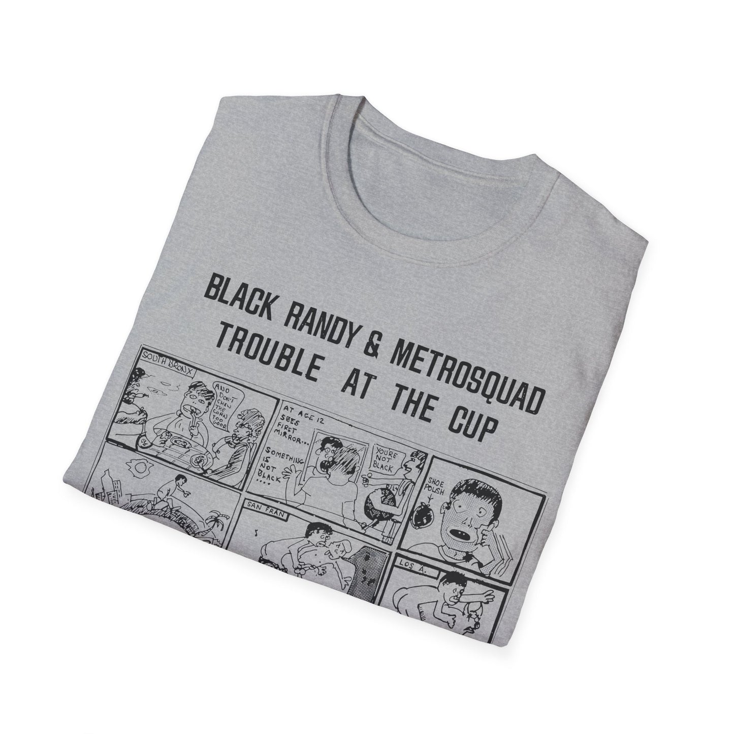 black randy & the metrosquad 1977 trouble at the cup 7" tshirt