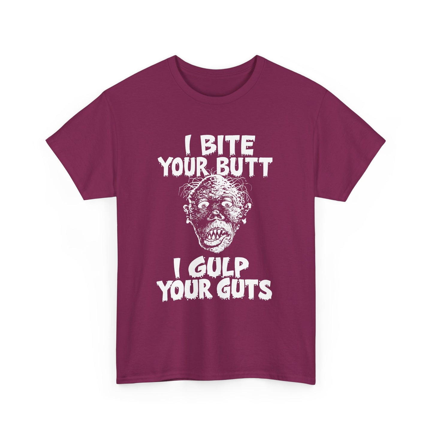 1990 vol 2 issue of gore shriek i bite your butt i gulp your guts comic tshirt