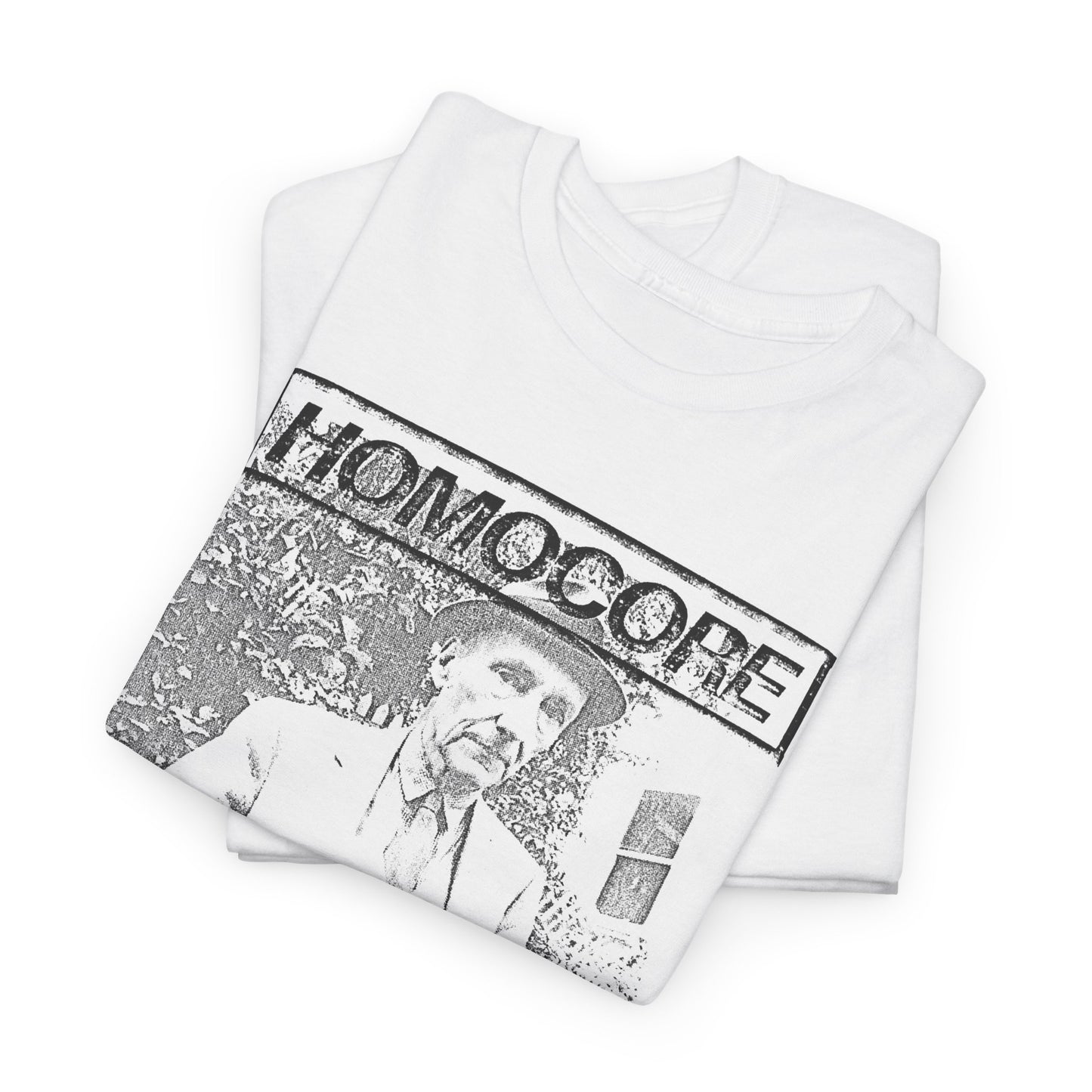 1988 homocore zine cover with william burroughs custom edit tshirt