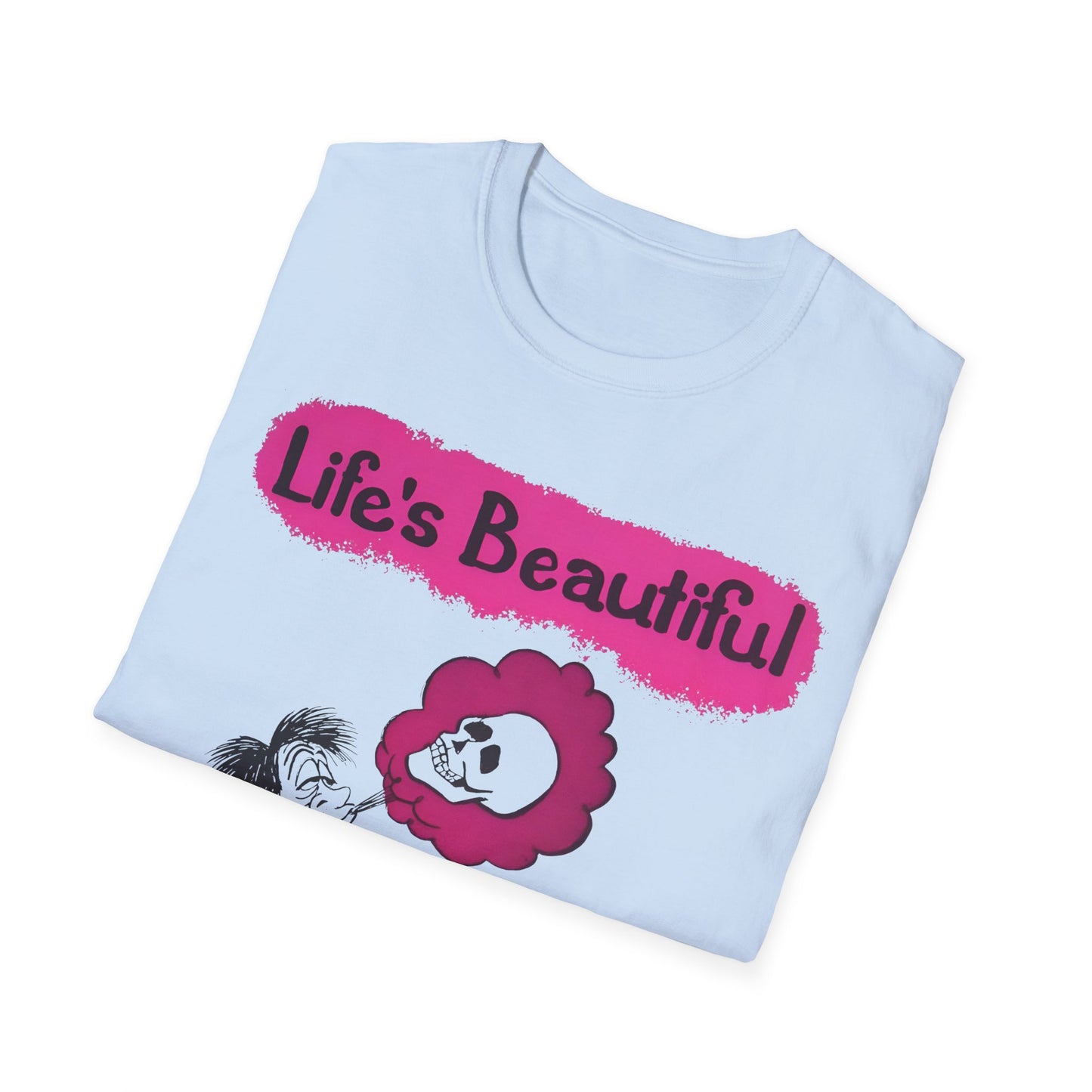 1960s/70s anti-drug poster tshirt "life's beautiful, why blow it?" by smartset smarteen s.o.s tshirt