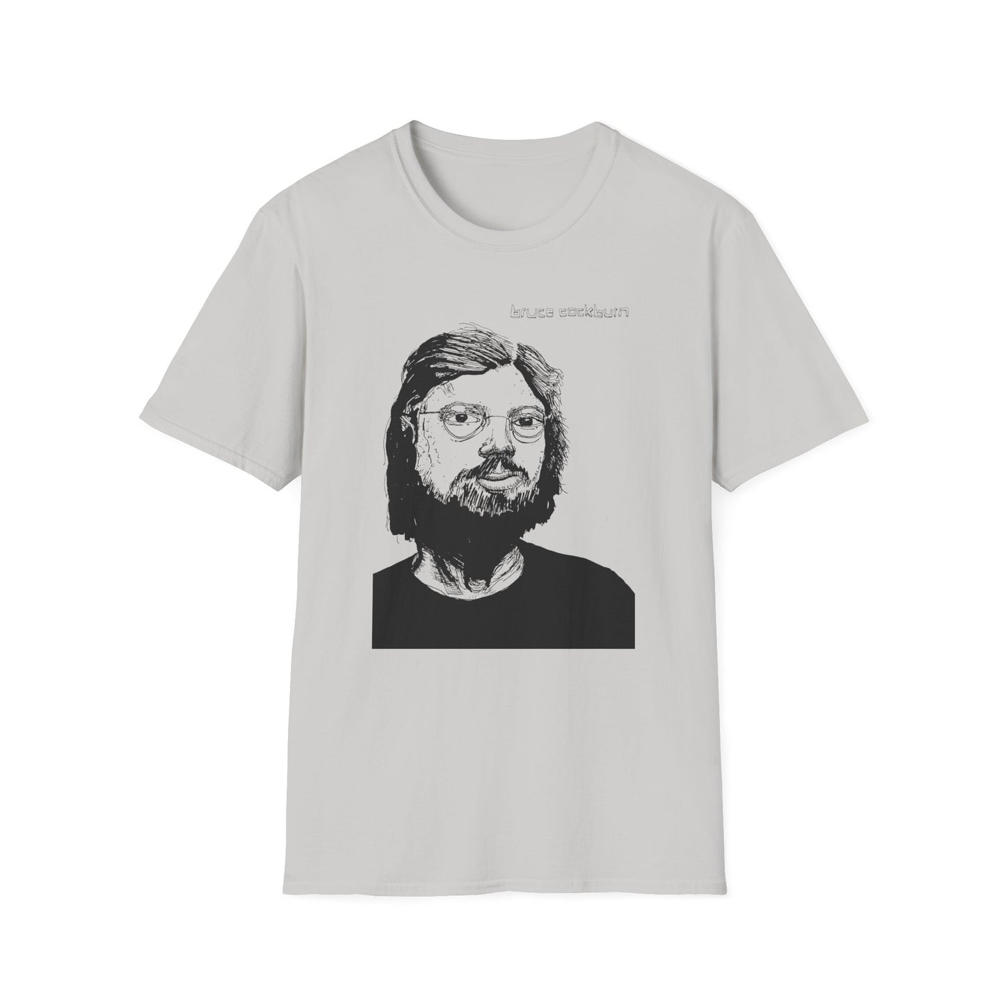 bruce cockburn original drawing tshirt