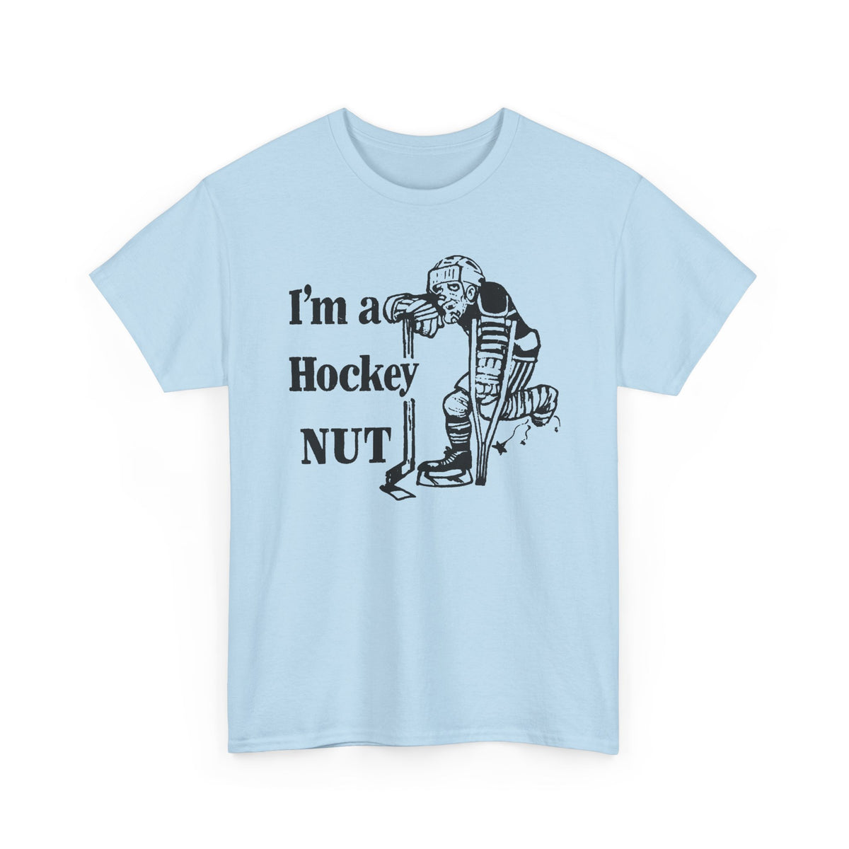 vintage canadian i'm a hockey nut graphic reproduction tshirt