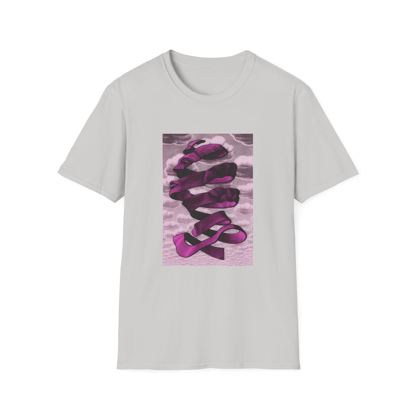 1955 m.c escher rind in pink tshirt