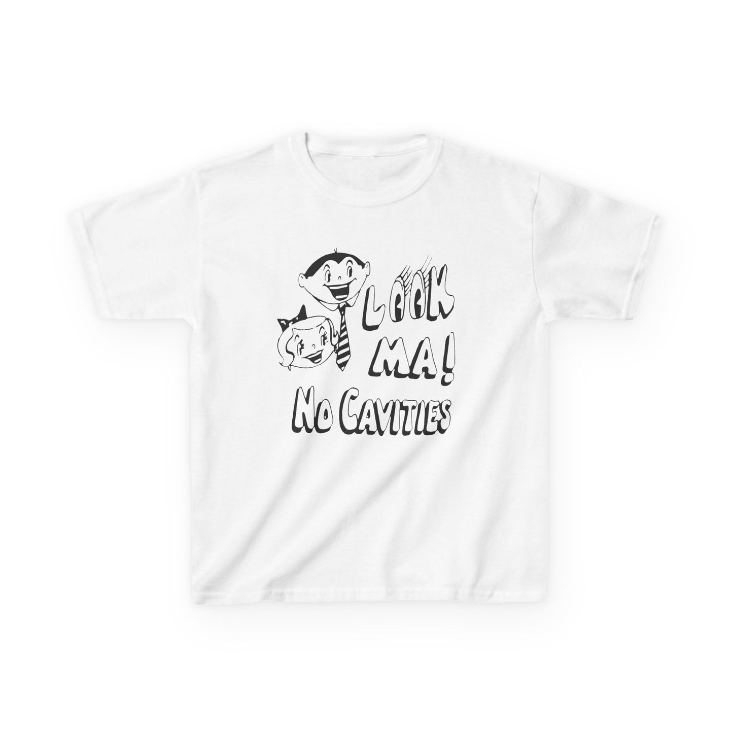 vintage look ma! no cavities reproduction YOUTH SIZE tee