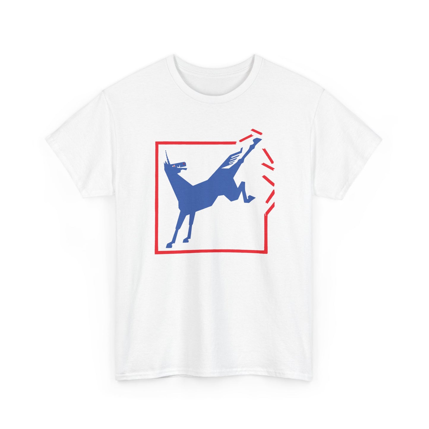 1924 german cartoon unicorn breaking free reproduction tshirt
