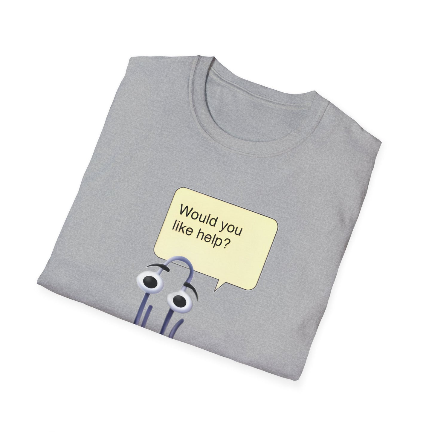 clippy tshirt would you like help? tshirt