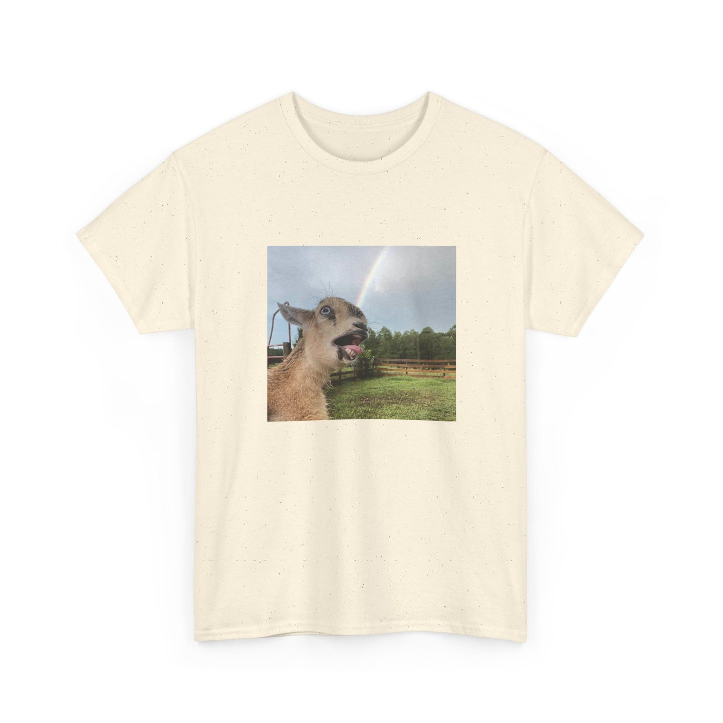 rainbow goat photo tshirt