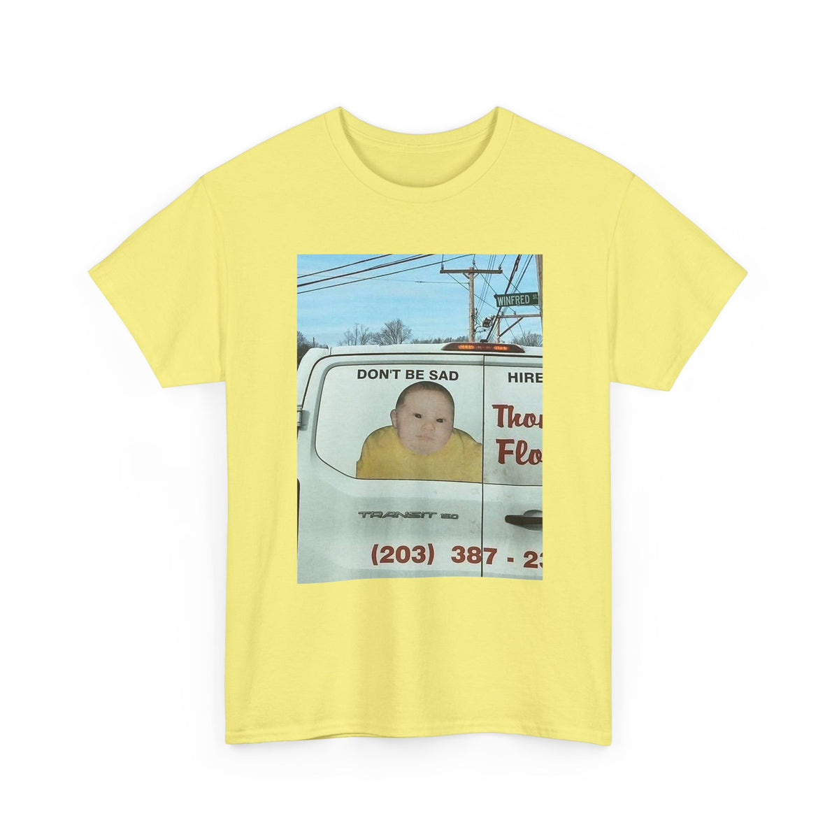 the don't be sad meme low quality photo cuz it's funny tshirt