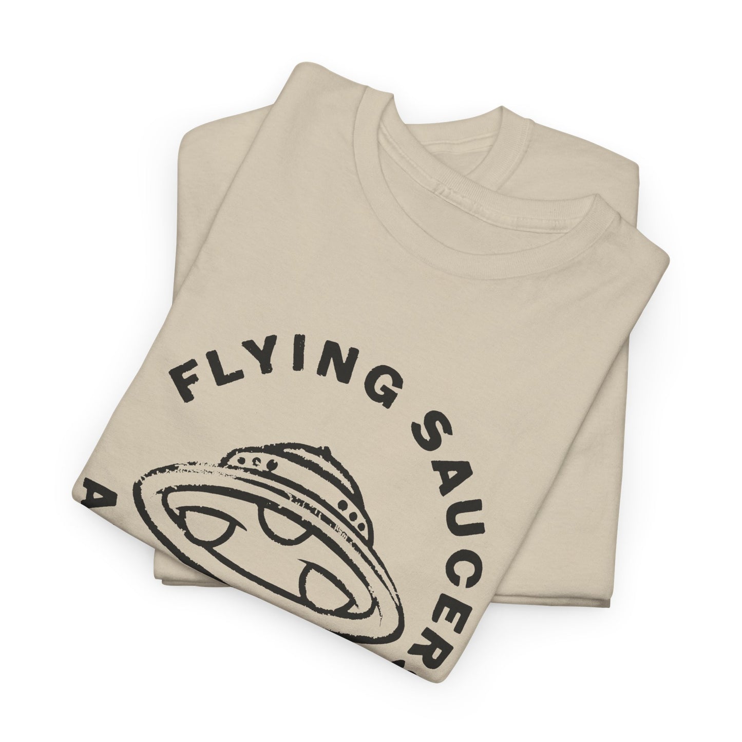 flying saucers are real! vintage style image tshirt