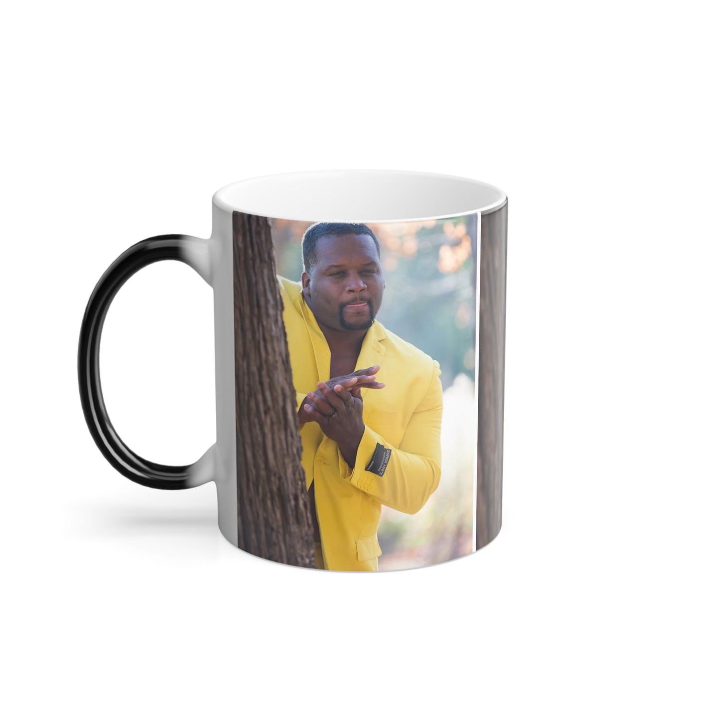 anthony adams rubbing hands behind a tree meme color morphing mug whatmart