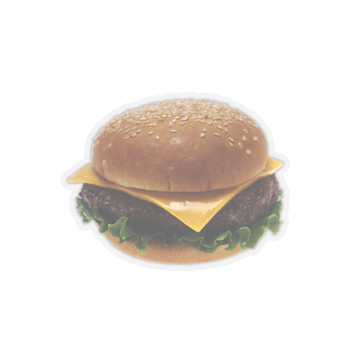 classic cheeseburger kiss-cut sticker whatmart