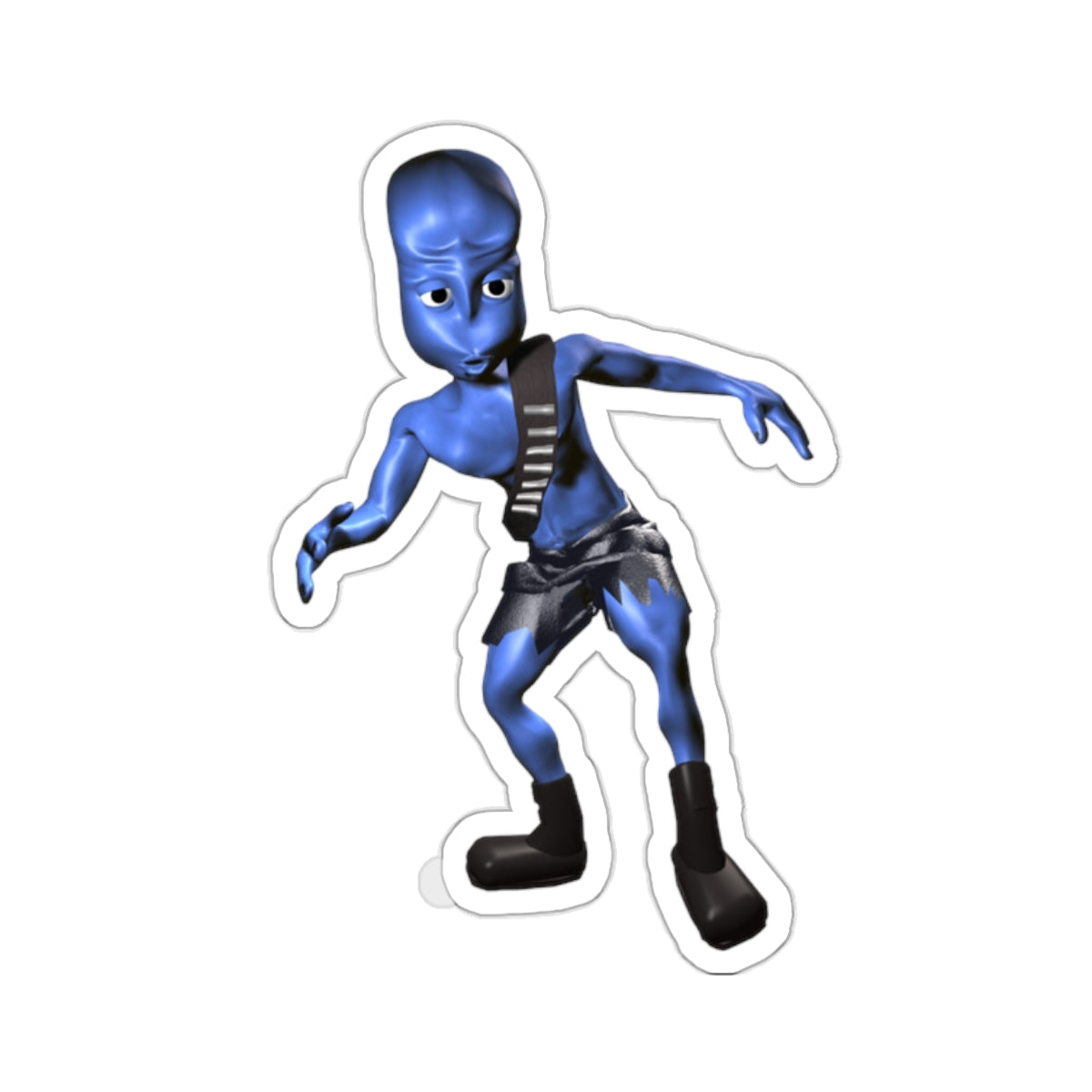 eiffel 65 "blue (da ba dee)" alien kiss-cut stickers whatmart