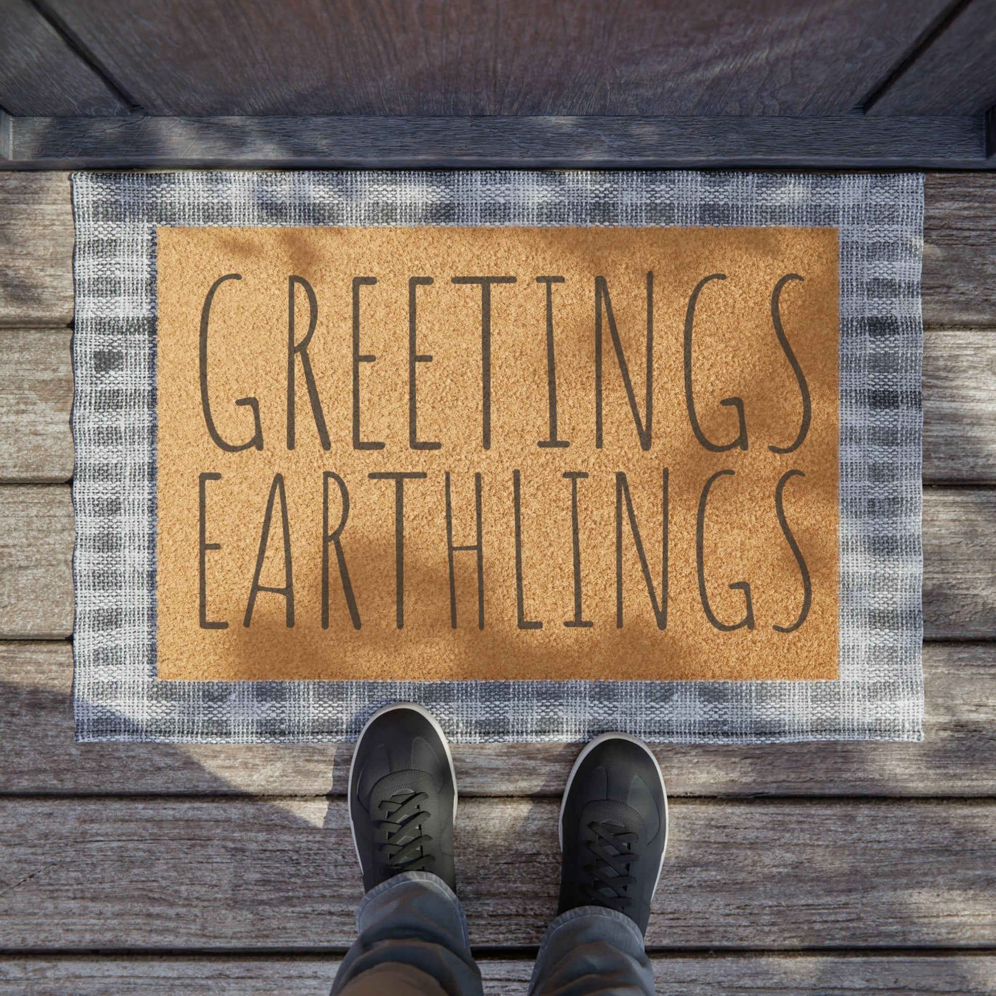 greetings earthlings doormat whatmart