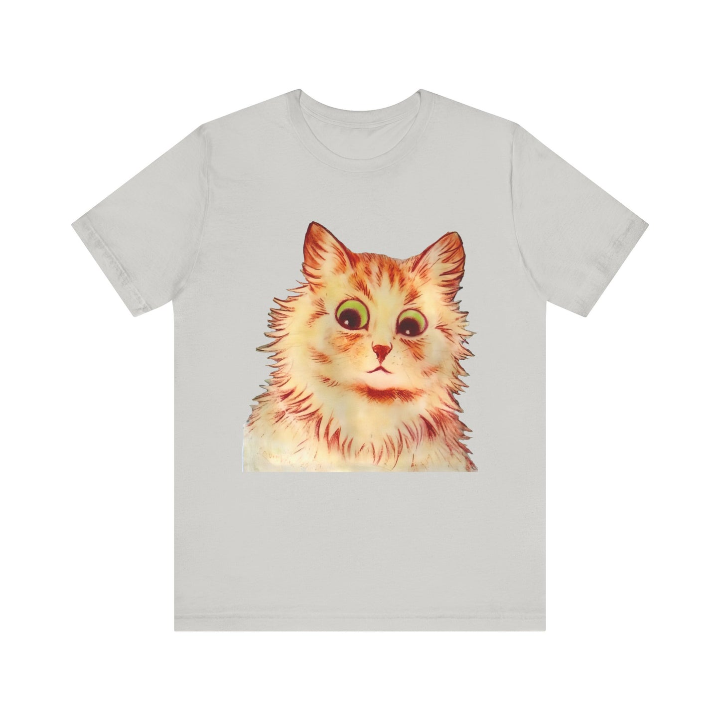 louis wain anthropomorphized cat painting another orange cat tshirt whatmart