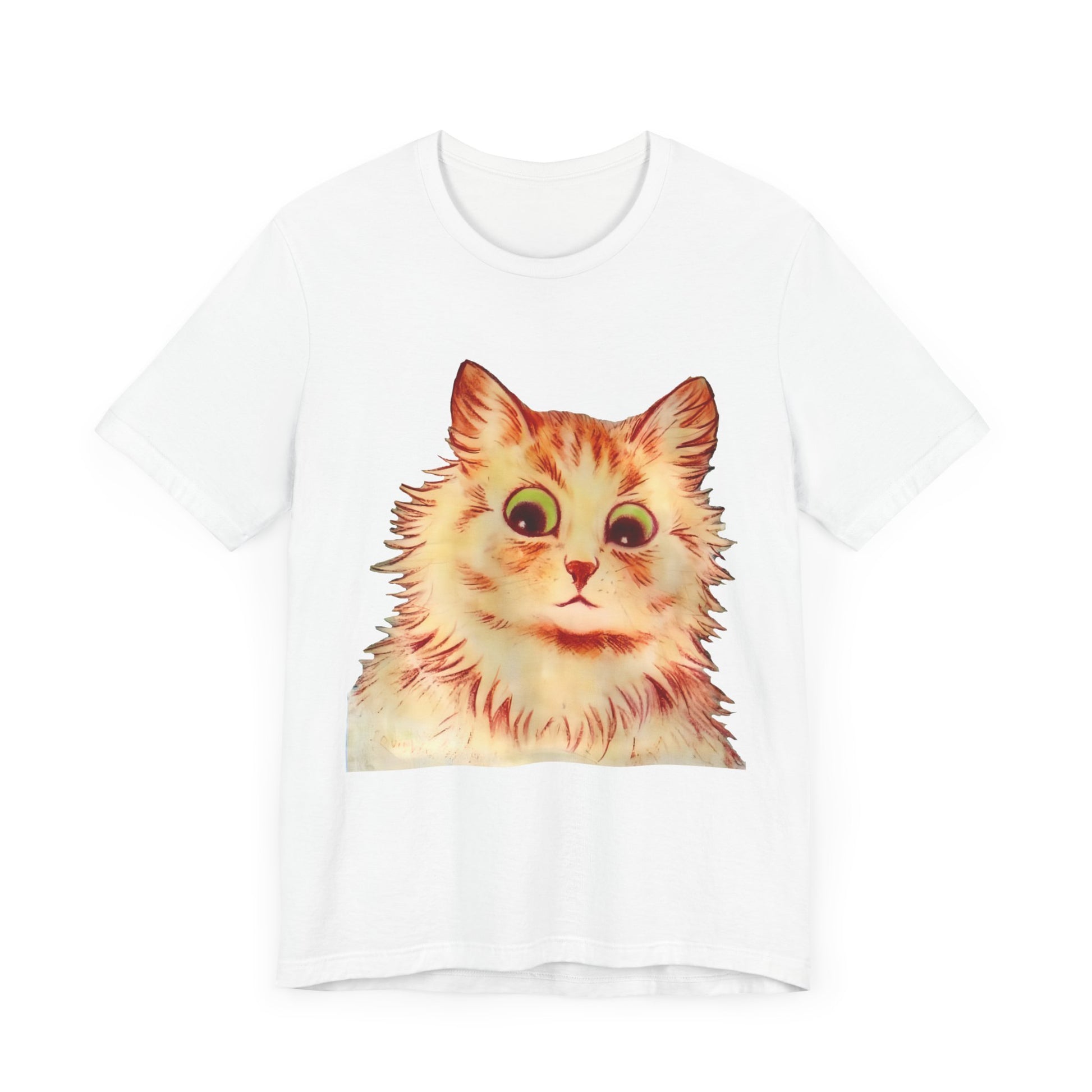 louis wain anthropomorphized cat painting another orange cat tshirt whatmart