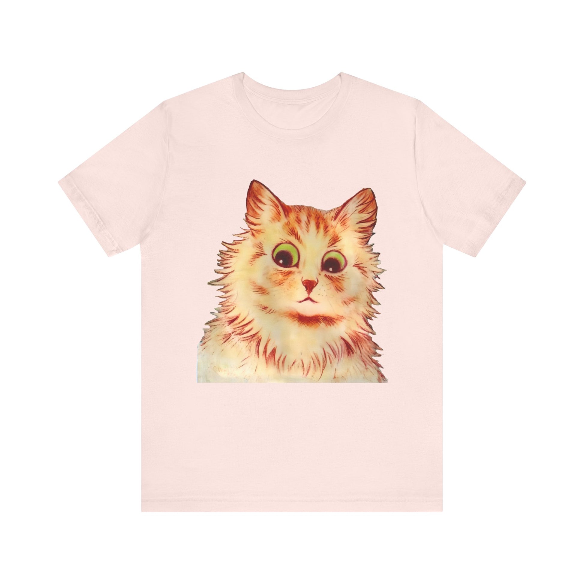 louis wain anthropomorphized cat painting another orange cat tshirt whatmart