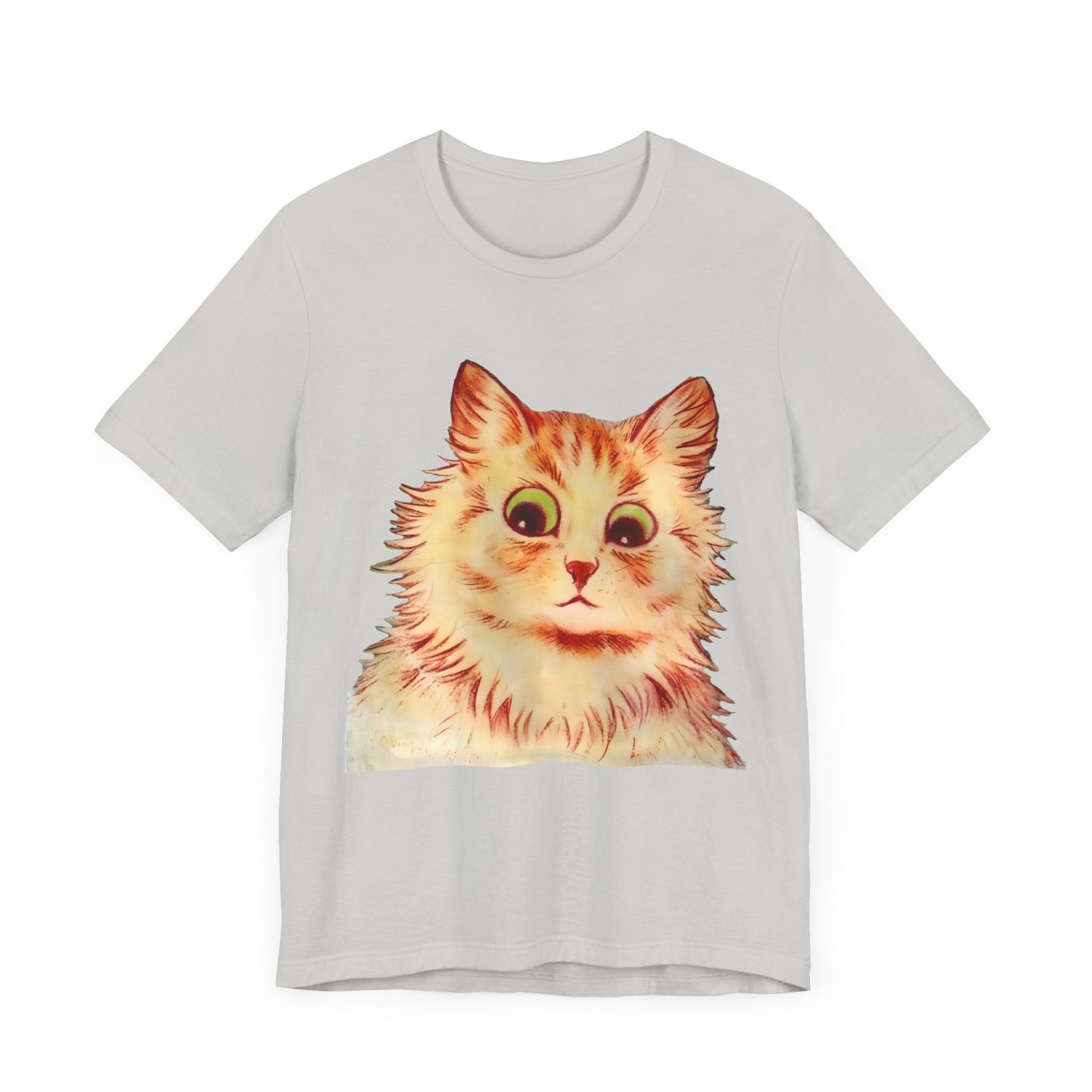 louis wain anthropomorphized cat painting another orange cat tshirt whatmart