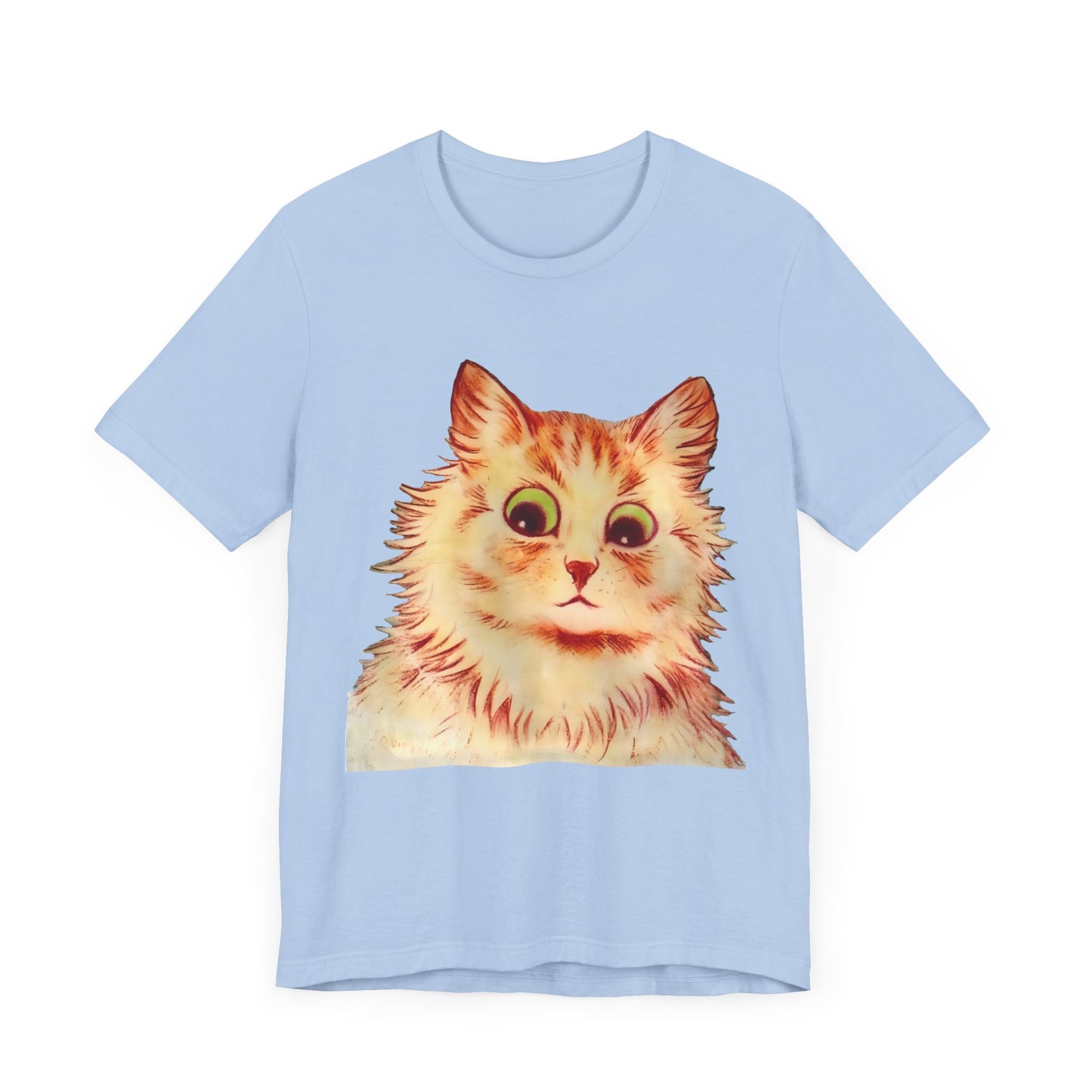 louis wain anthropomorphized cat painting another orange cat tshirt whatmart